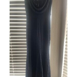 Lulus navy blue lace dress medium